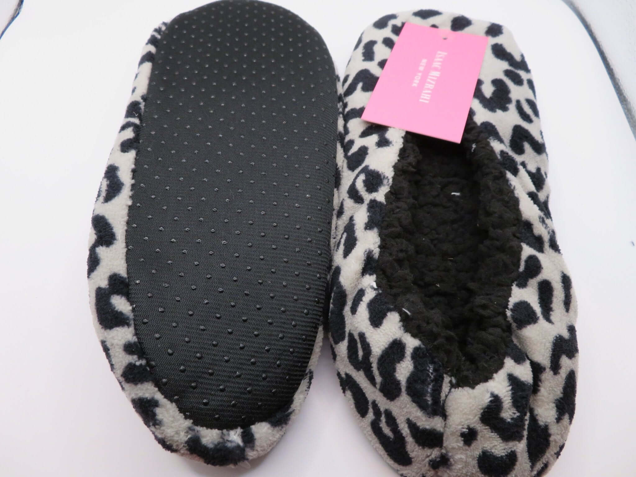 Isaac Mizrahi Leopard Sherpa Lined Slippers - Doylestreasures