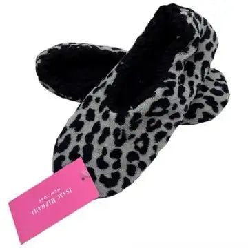 Isaac Mizrahi Leopard Sherpa Lined Slippers - Doylestreasures