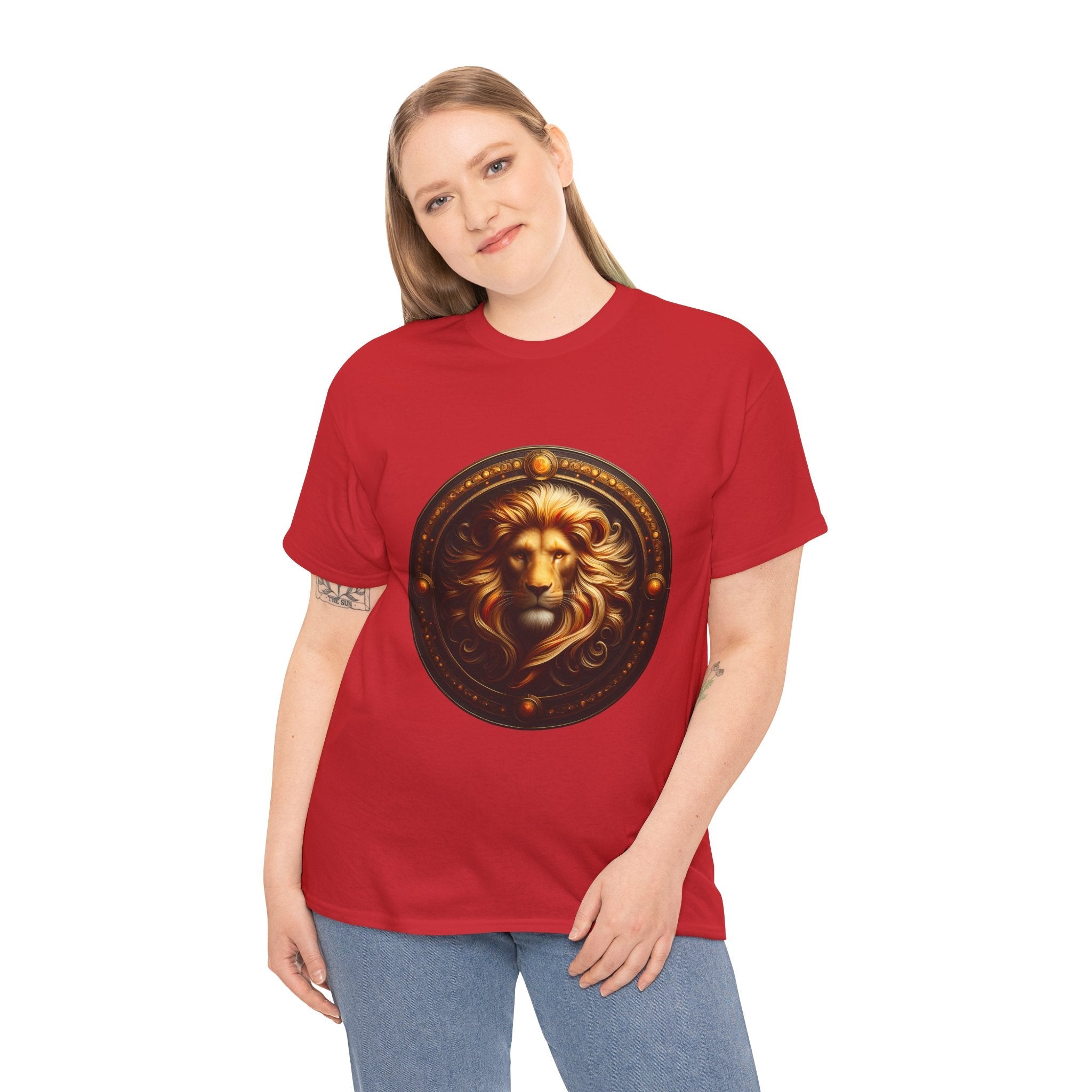 Leo Zodiac Tee, Astrology Shirt, Unisex Heavy Cotton Tee, Birthday Gift, [...] - Doylestreasures