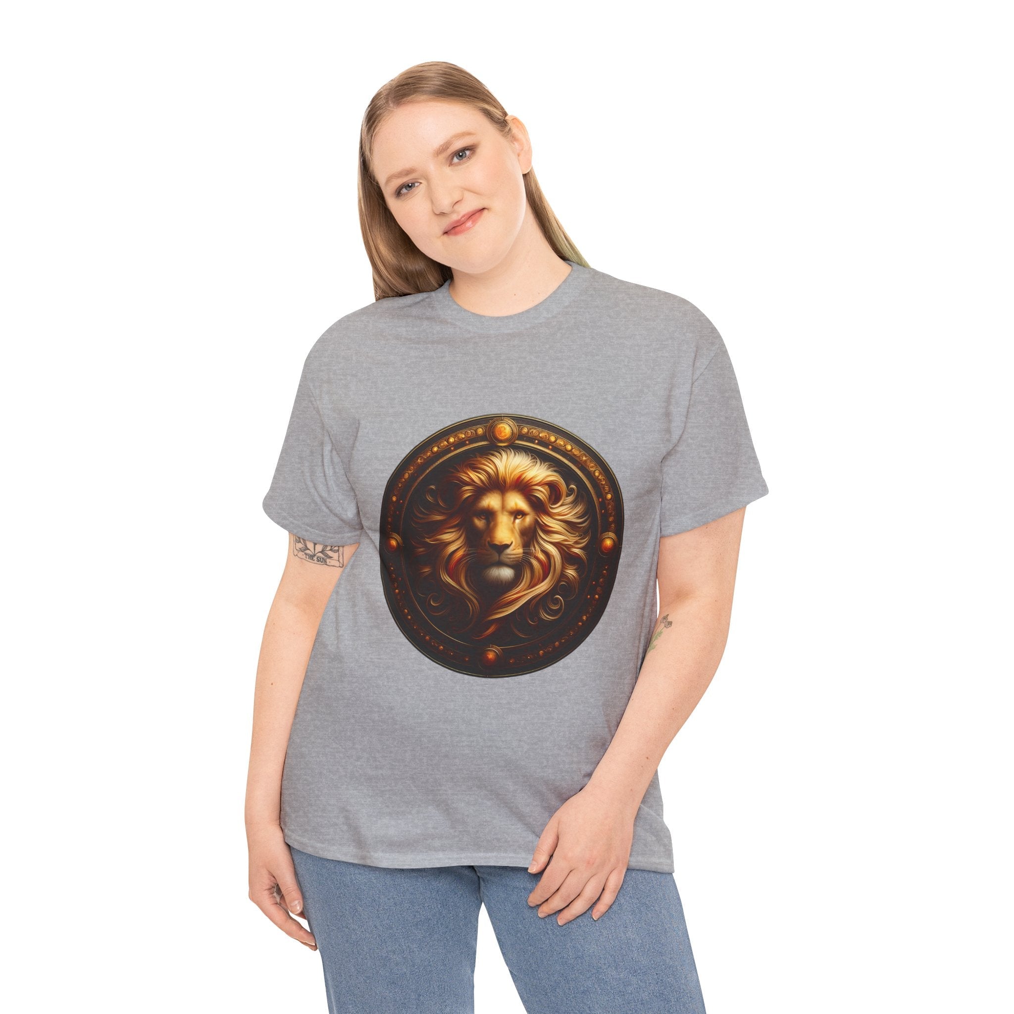 Leo Zodiac Tee, Astrology Shirt, Unisex Heavy Cotton Tee, Birthday Gift, [...] - Doylestreasures