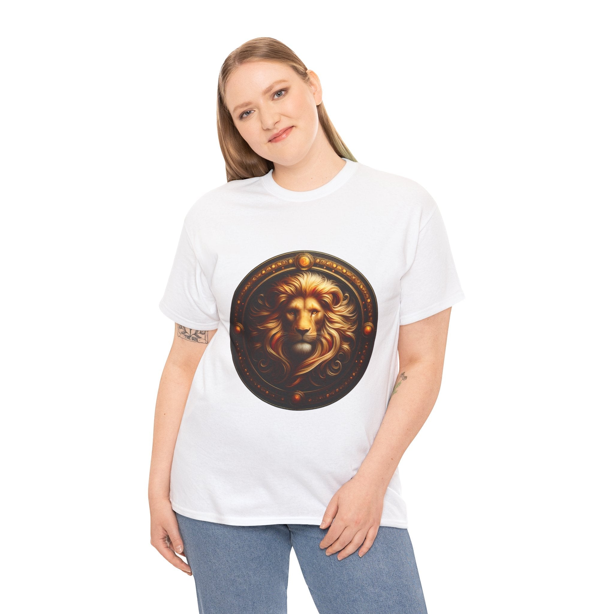 Leo Zodiac Tee, Astrology Shirt, Unisex Heavy Cotton Tee, Birthday Gift, [...] - Doylestreasures