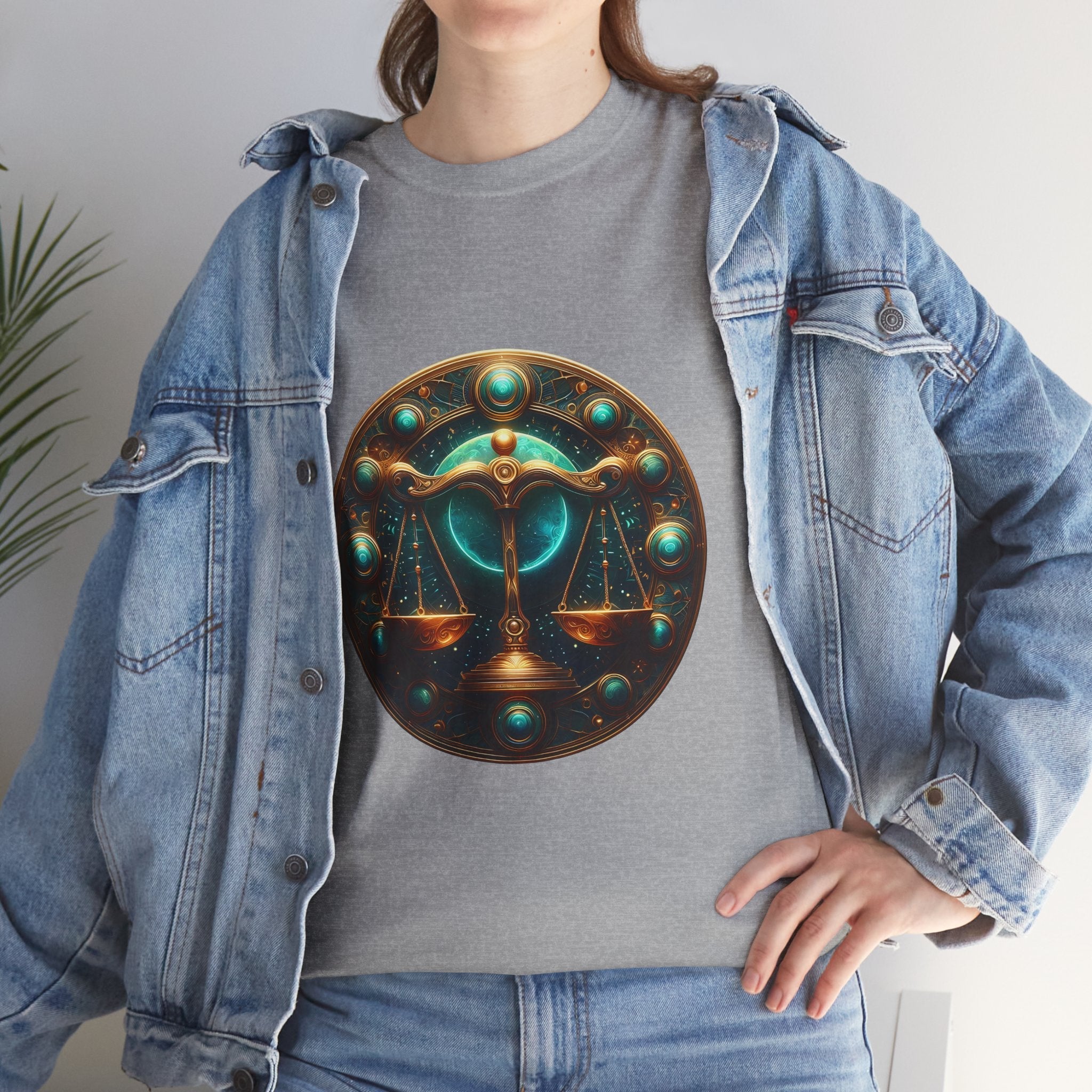 Libra Zodiac Tee, Astrology Shirt, Libra Birthday Gift, Celestial Apparel, [...] - Doylestreasures