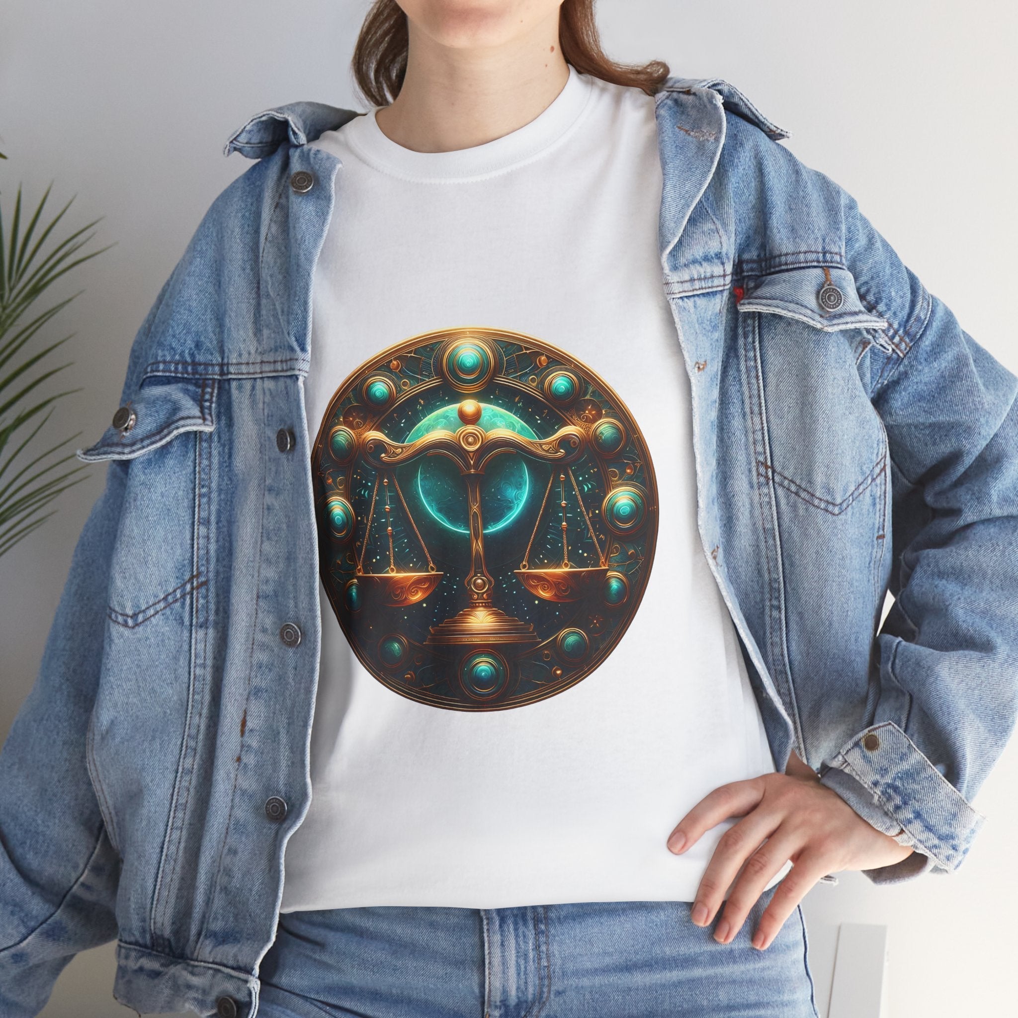 Libra Zodiac Tee, Astrology Shirt, Libra Birthday Gift, Celestial Apparel, [...] - Doylestreasures
