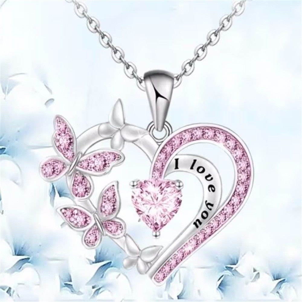 Love Butterfly Necklace New Year's Gift For Your Lover For Your Friend - Doylestreasures