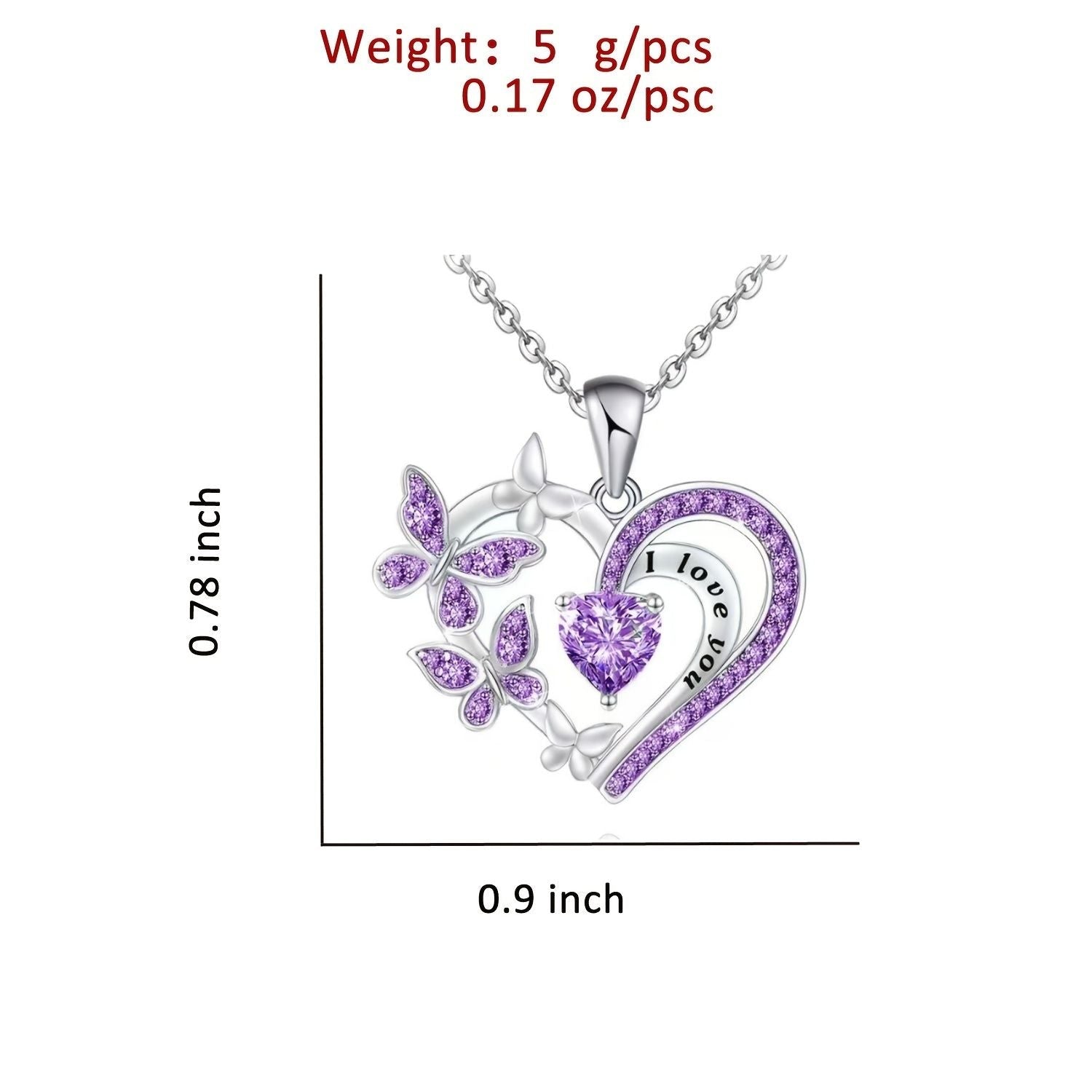 Love Butterfly Necklace New Year's Gift For Your Lover For Your Friend - Doylestreasures