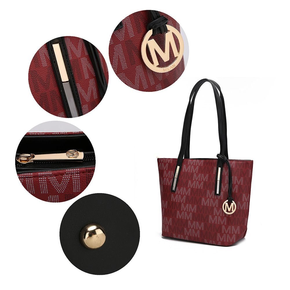 MKF Collection Aylet M Tote with Mini Handbag and Wristlet Pouch by Mia k - Doylestreasures