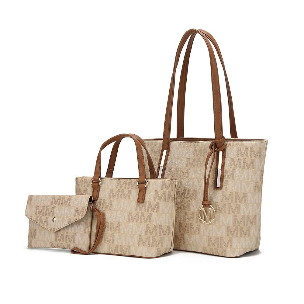 MKF Collection Aylet M Tote with Mini Handbag and Wristlet Pouch by Mia k - Doylestreasures