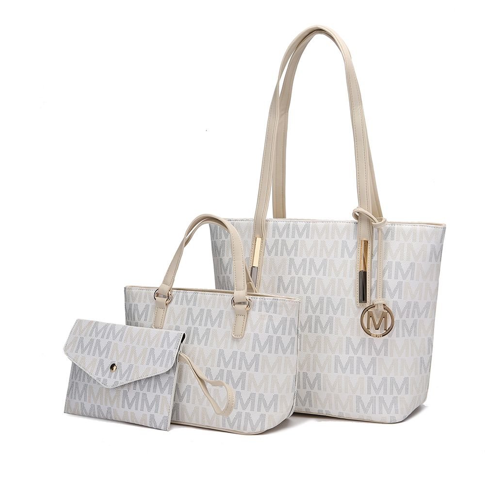 MKF Collection Aylet M Tote with Mini Handbag and Wristlet Pouch by Mia k - Doylestreasures