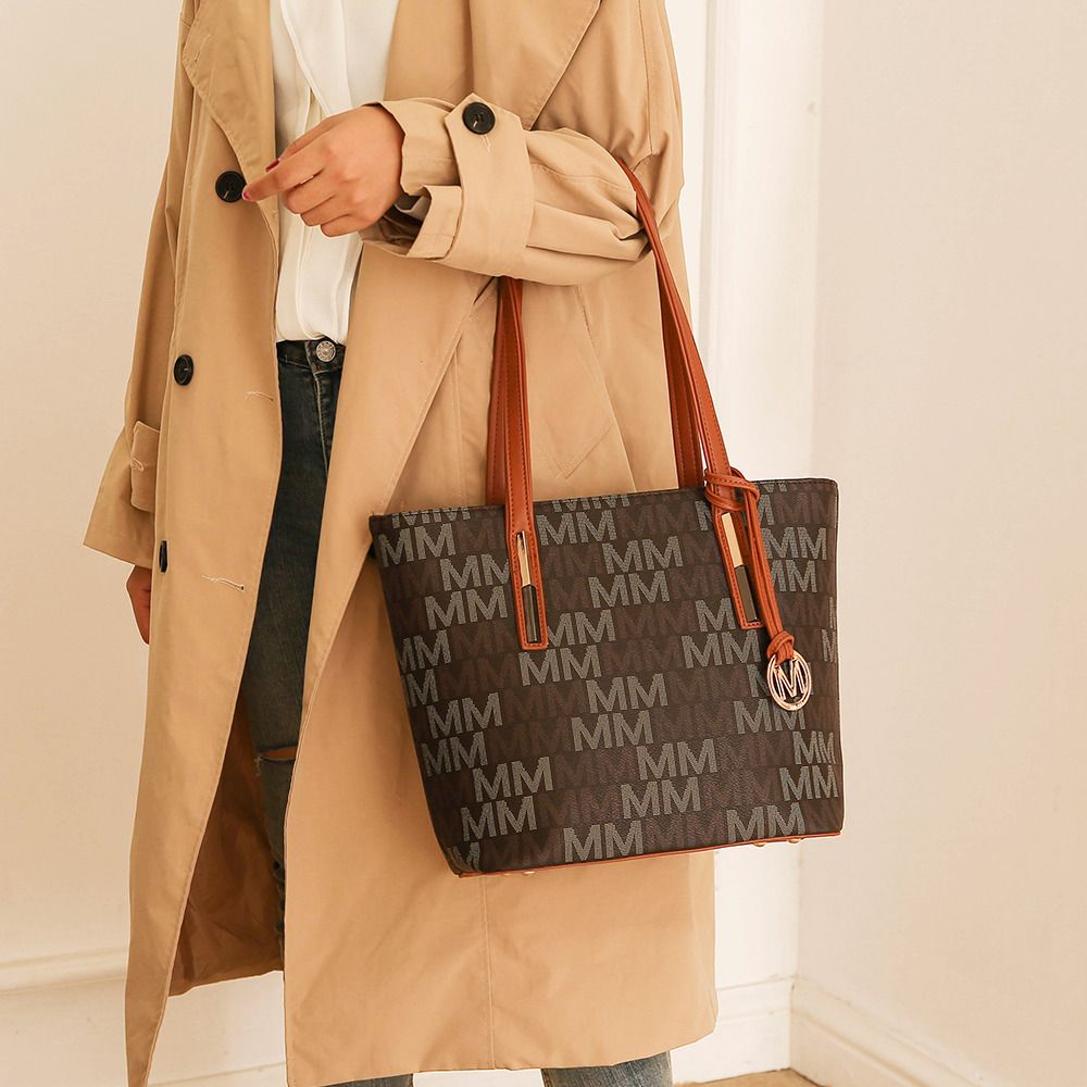 MKF Collection Aylet M Tote with Mini Handbag and Wristlet Pouch by Mia k - Doylestreasures