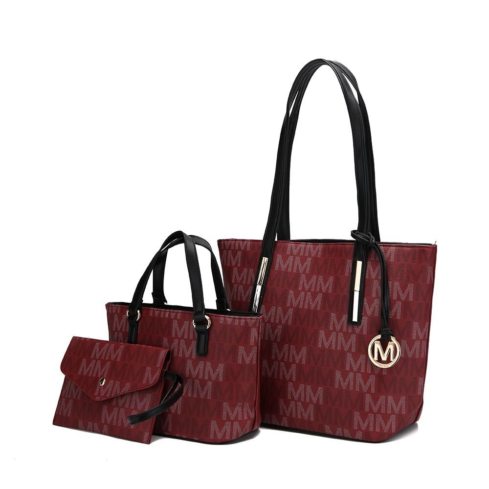 MKF Collection Aylet M Tote with Mini Handbag and Wristlet Pouch by Mia k - Doylestreasures