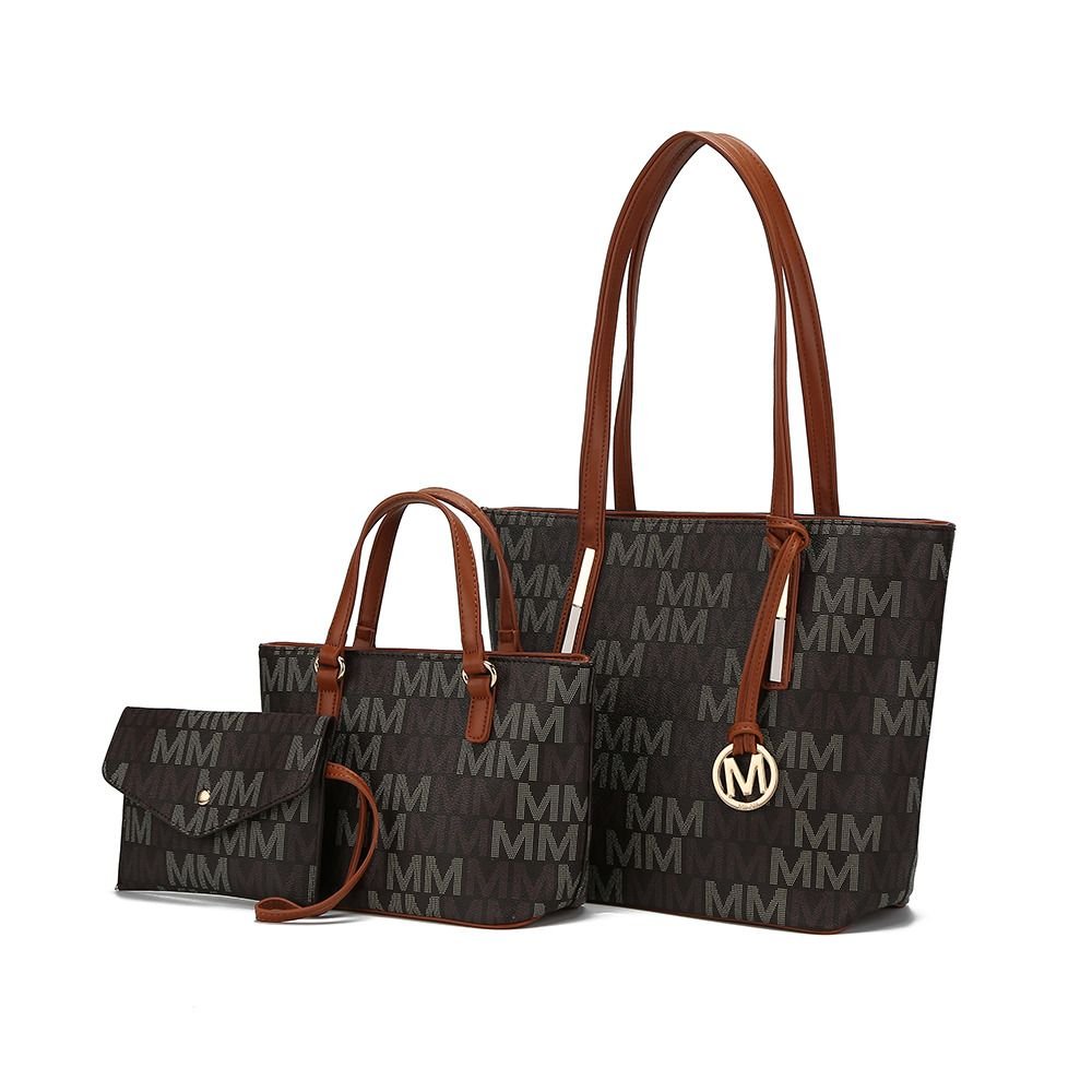 MKF Collection Aylet M Tote with Mini Handbag and Wristlet Pouch by Mia k - Doylestreasures