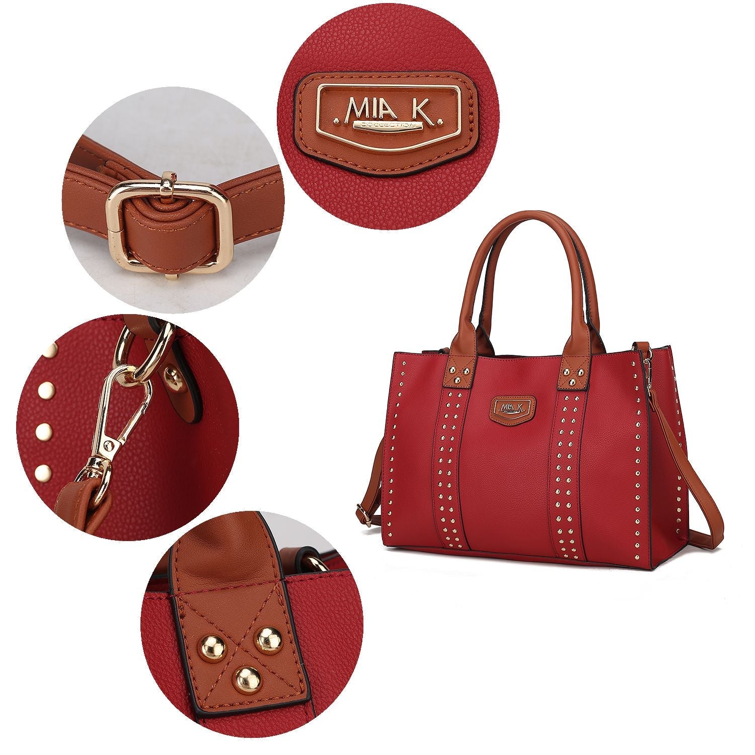 MKF Collection Davina Tote Handbag with wallet Vegan Leather Crossover(Inspired) - Doylestreasures