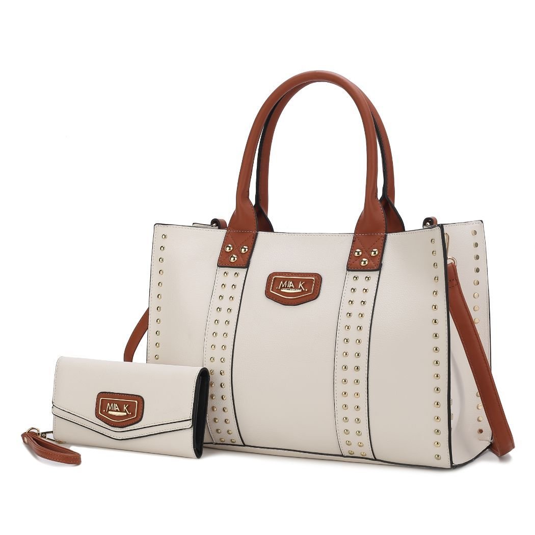 MKF Collection Davina Tote Handbag with wallet Vegan Leather Crossover(Inspired) - Doylestreasures