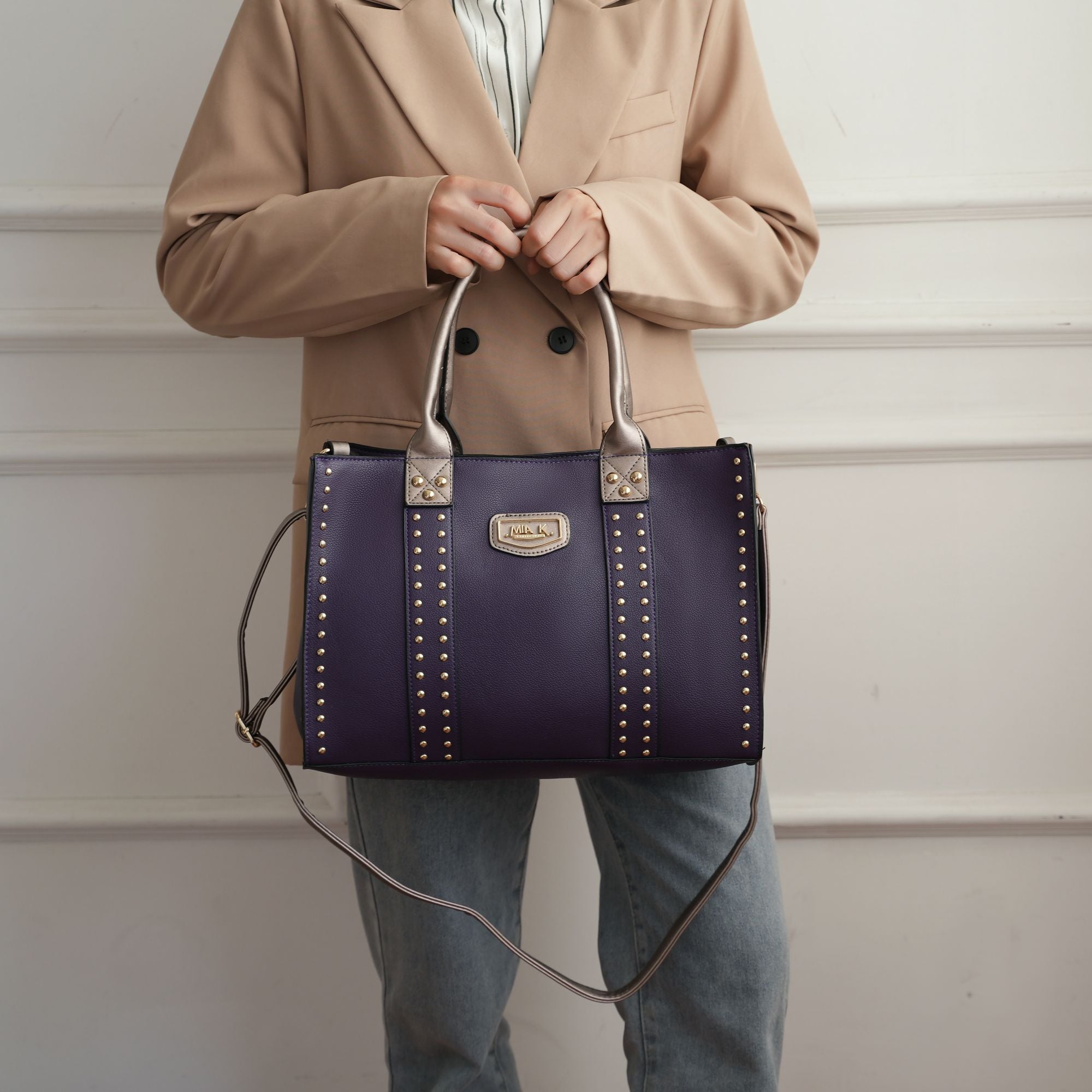 MKF Collection Davina Tote Handbag with wallet Vegan Leather Crossover(Inspired) - Doylestreasures