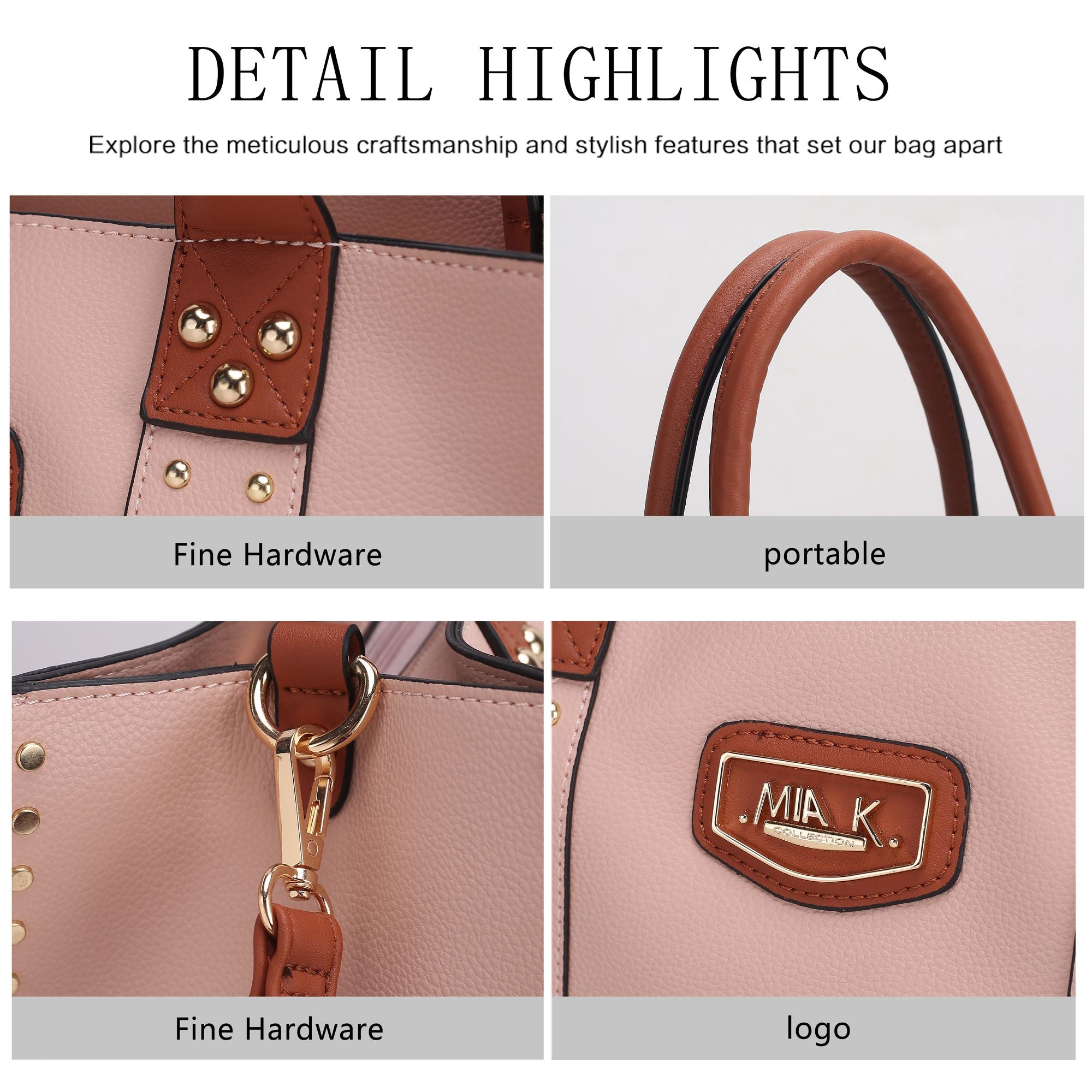 MKF Collection Davina Tote Handbag with wallet Vegan Leather Crossover(Inspired) - Doylestreasures