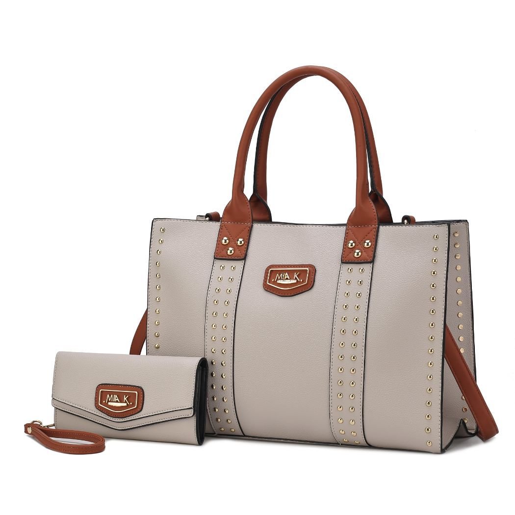 MKF Collection Davina Tote Handbag with wallet Vegan Leather Crossover(Inspired) - Doylestreasures
