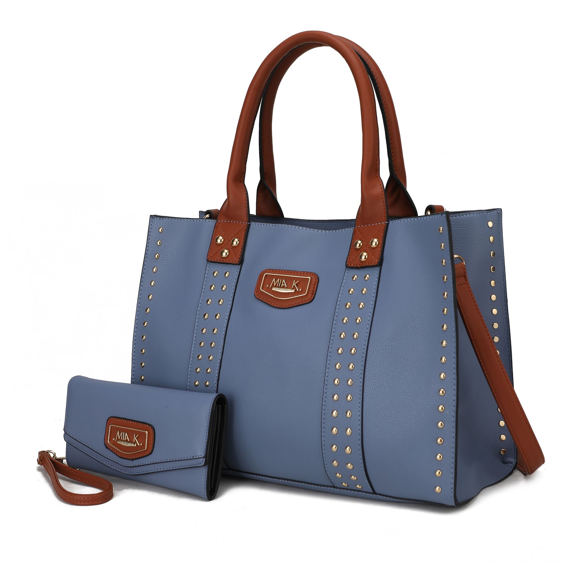 MKF Collection Davina Tote Handbag with wallet Vegan Leather Crossover(Inspired) - Doylestreasures