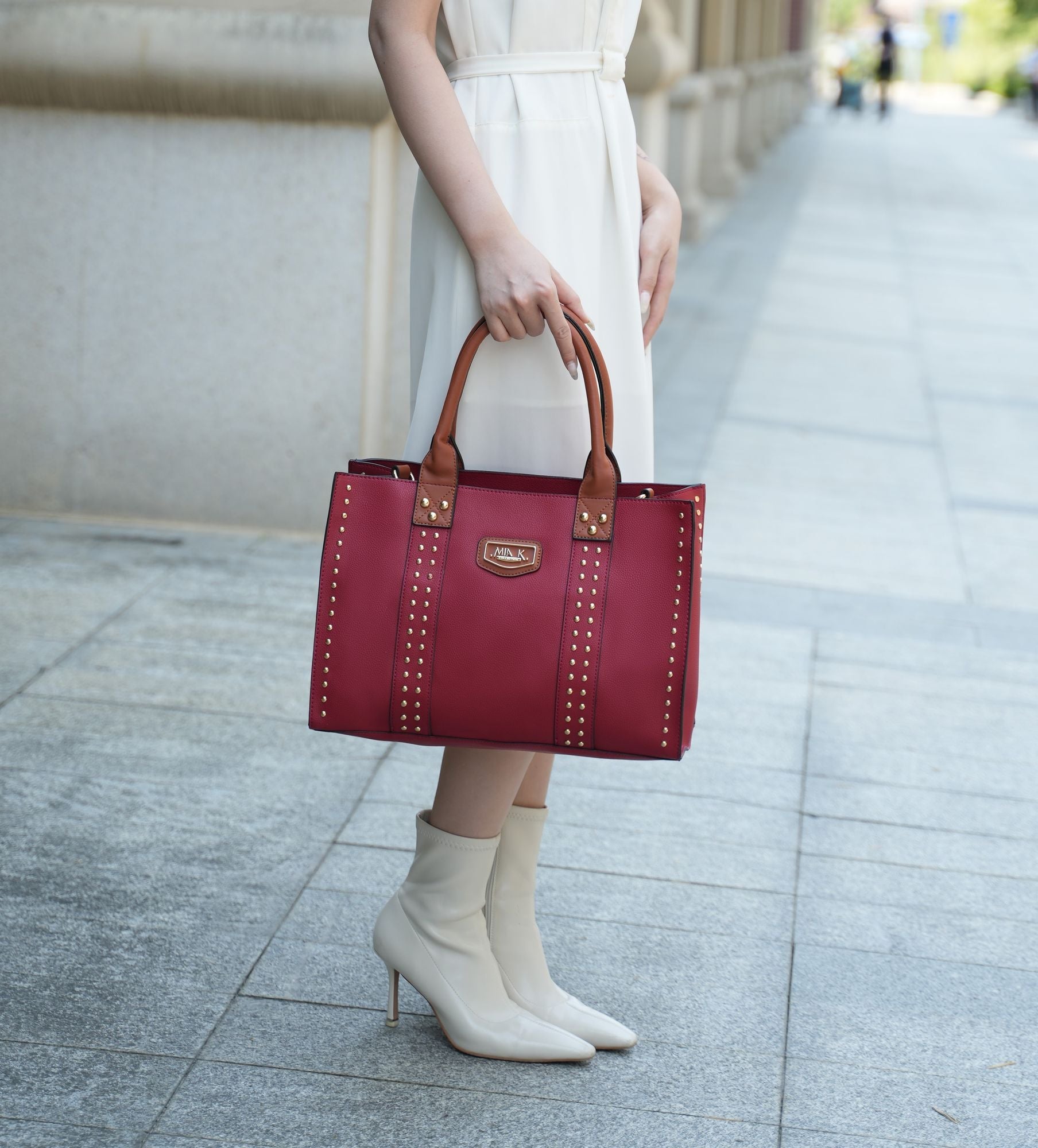 MKF Collection Davina Tote Handbag with wallet Vegan Leather Crossover(Inspired) - Doylestreasures