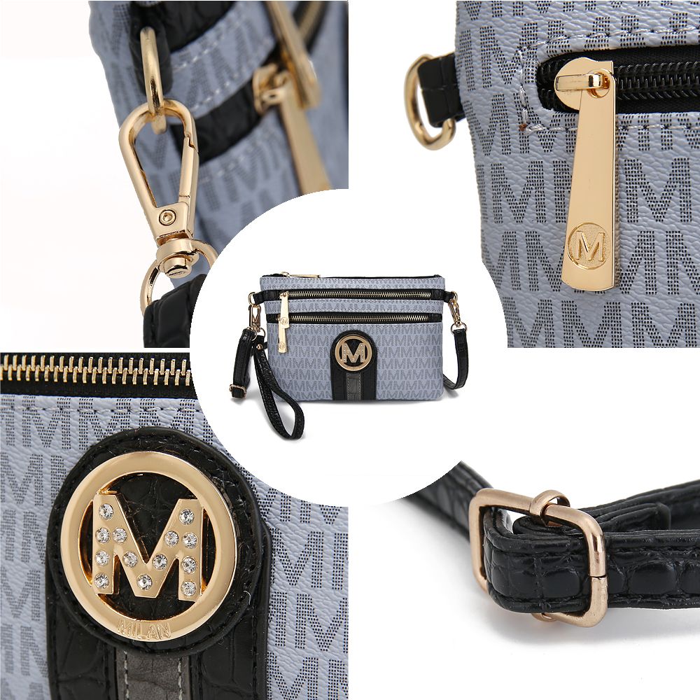 MKF Collection Tarren Signature Crossbody/ Wristlet by Mia k - Doylestreasures