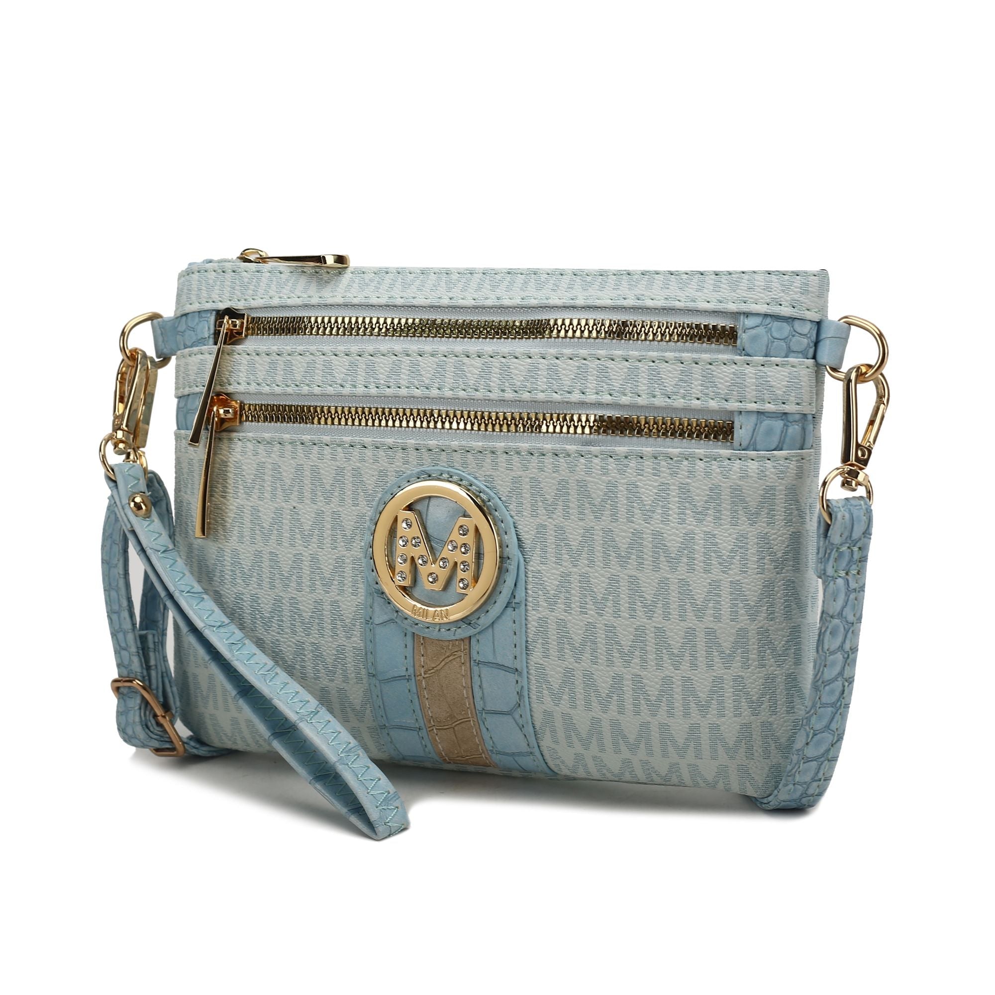 MKF Collection Tarren Signature Crossbody/ Wristlet by Mia k - Doylestreasures