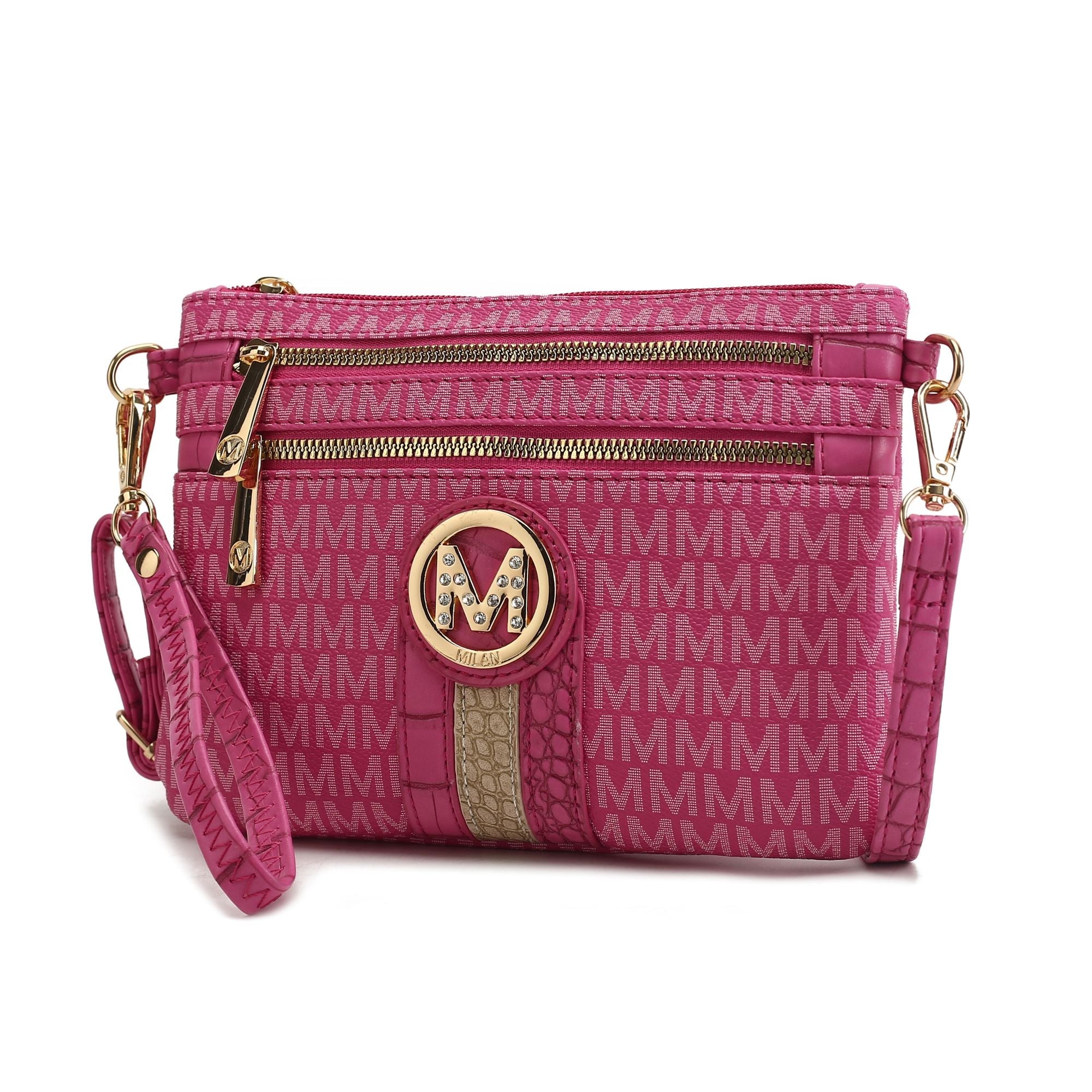 MKF Collection Tarren Signature Crossbody/ Wristlet by Mia k - Doylestreasures
