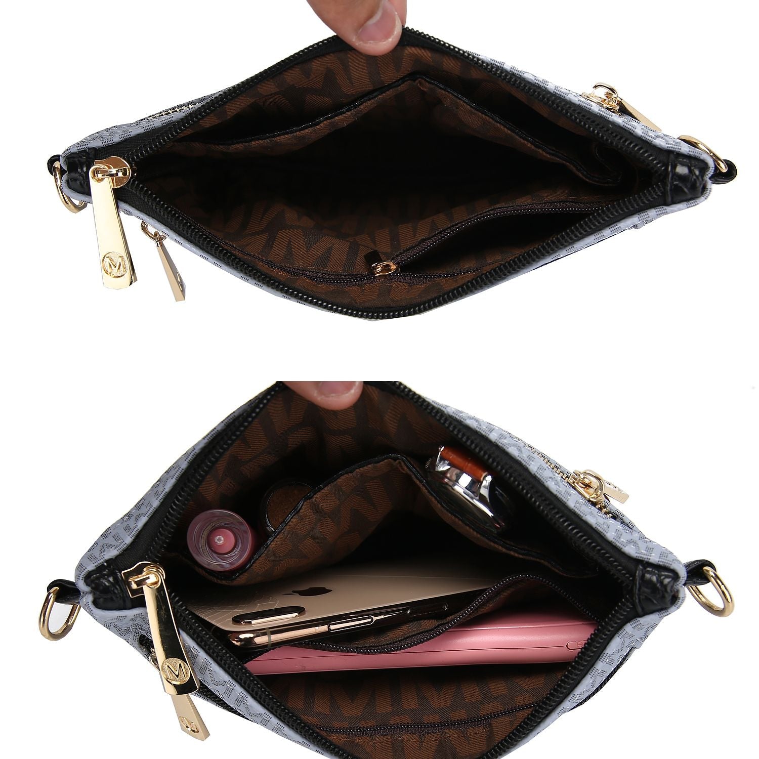 MKF Collection Tarren Signature Crossbody/ Wristlet by Mia k - Doylestreasures