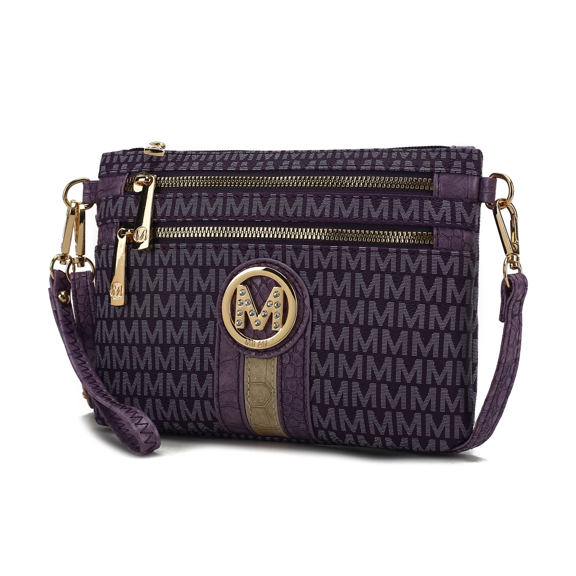 MKF Collection Tarren Signature Crossbody/ Wristlet by Mia k - Doylestreasures