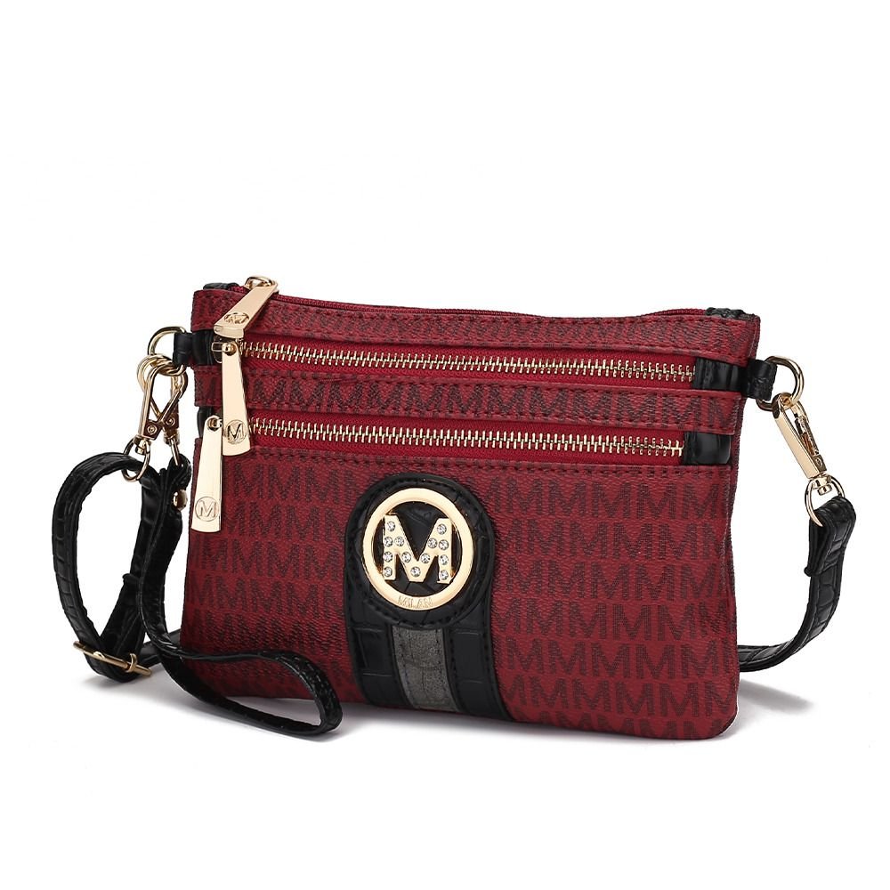 MKF Collection Tarren Signature Crossbody/ Wristlet by Mia k - Doylestreasures