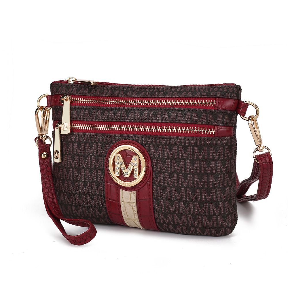MKF Collection Tarren Signature Crossbody/ Wristlet by Mia k - Doylestreasures