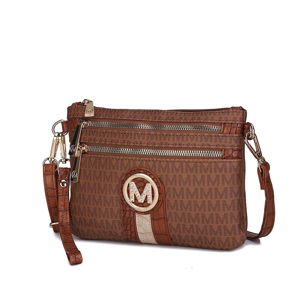 MKF Collection Tarren Signature Crossbody/ Wristlet by Mia k - Doylestreasures