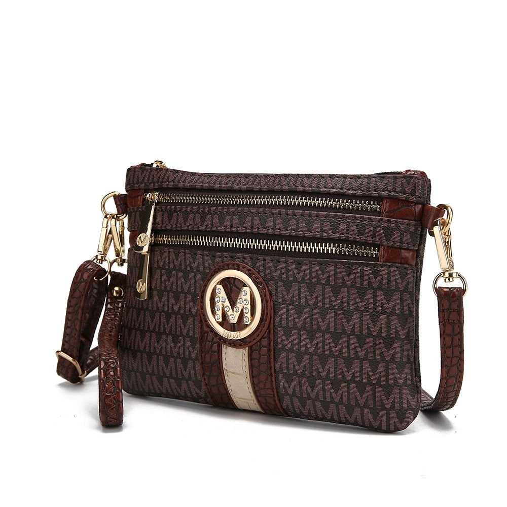 MKF Collection Tarren Signature Crossbody/ Wristlet by Mia k - Doylestreasures