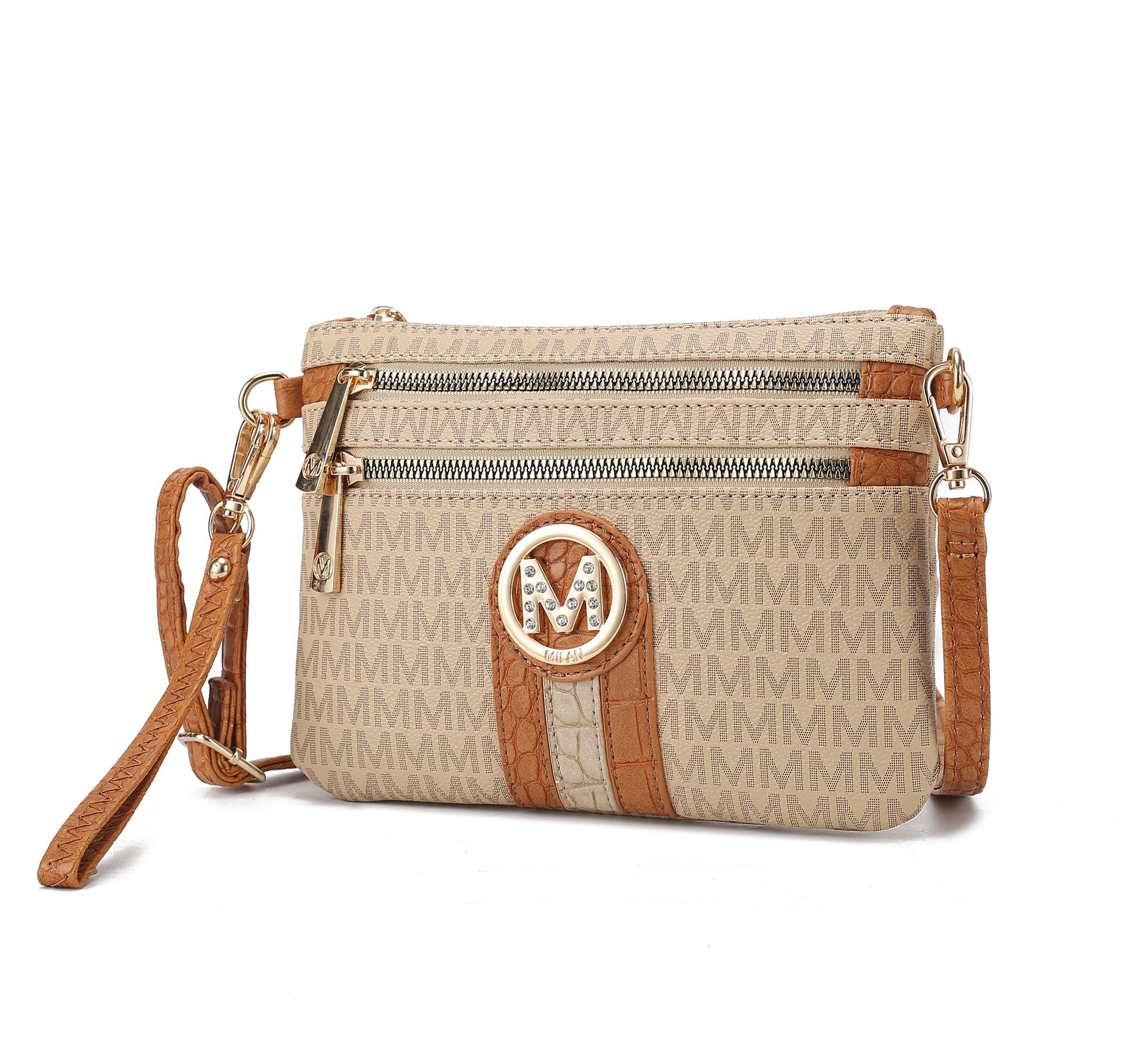 MKF Collection Tarren Signature Crossbody/ Wristlet by Mia k - Doylestreasures