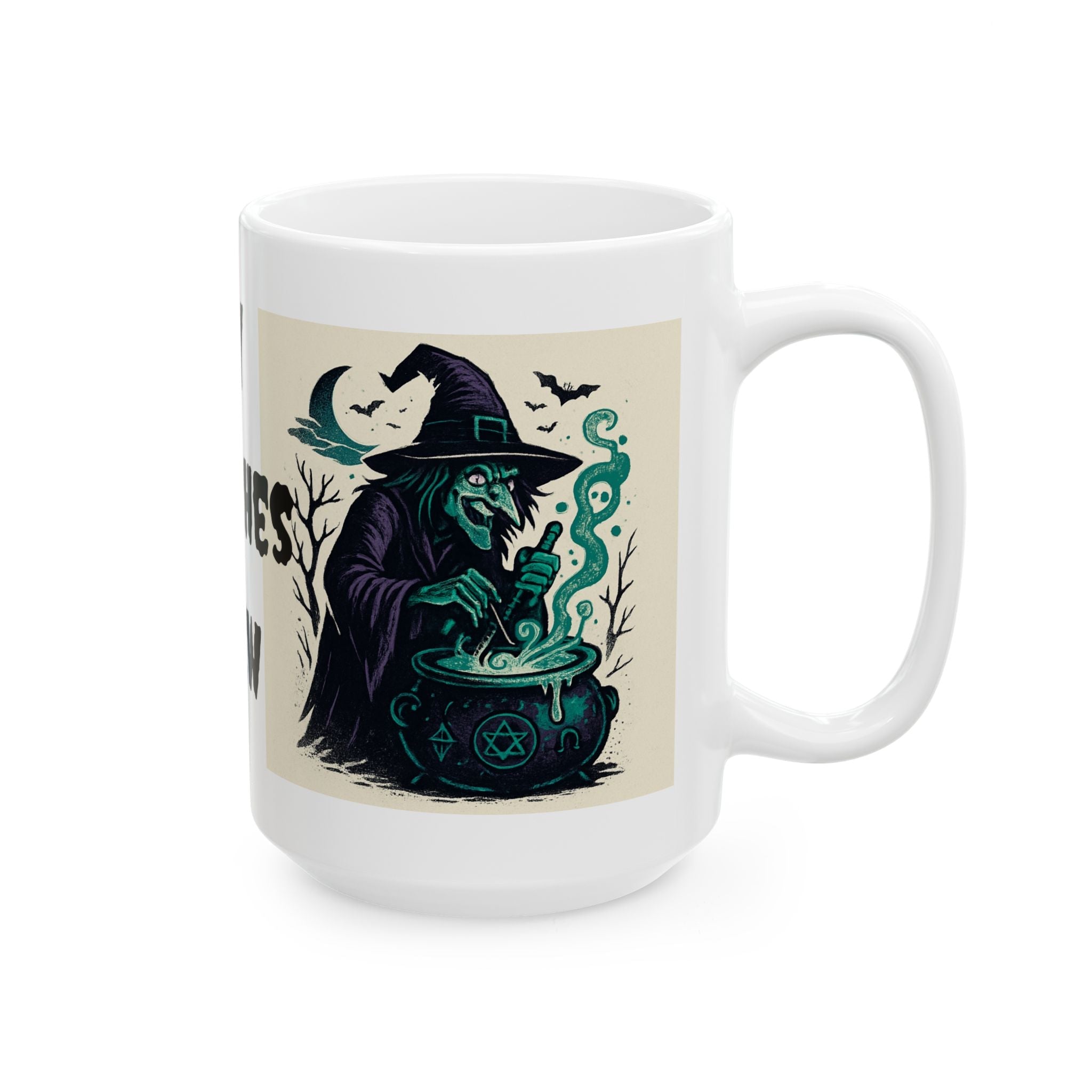 Mystical Witch's Brew Ceramic Mug | Halloween Gift, Coffee Lover's Cup, [...] - Doylestreasures