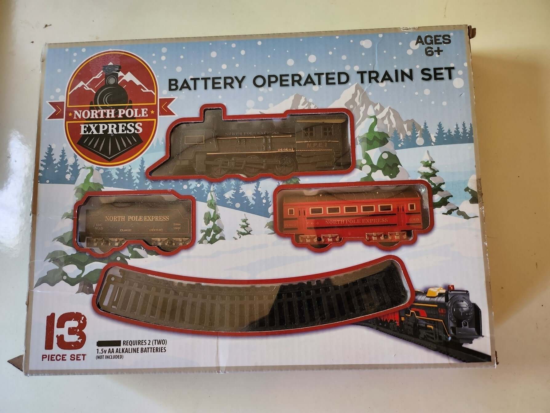 North Pole Express Battery Operated Train Set - Doylestreasures