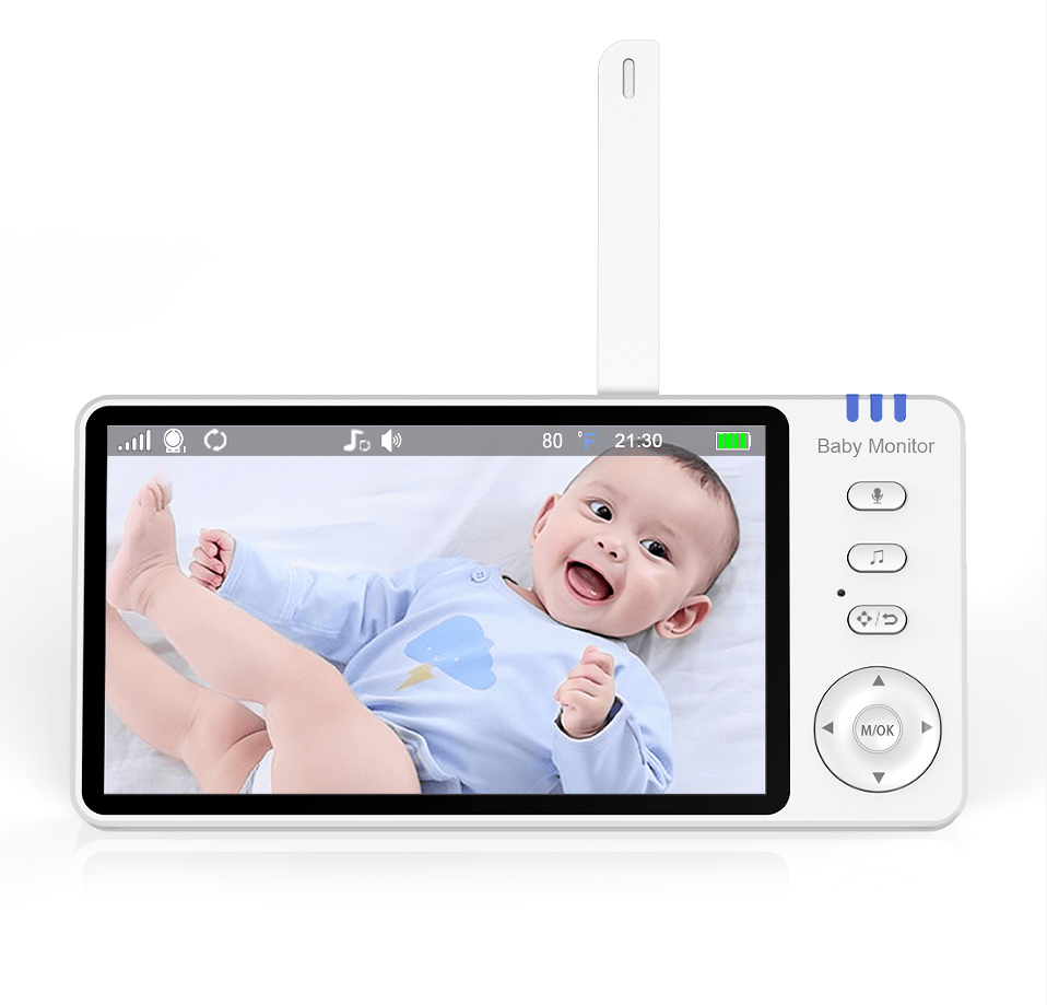 PSABM501 Baby Motion Monitor HD LCD 5 - Inch IPS Infrared Night Vision Baby Camera Bidirectional Audio HD 720P Remote Camera VOX 2.4 G Wireless Baby Phone - Doylestreasures