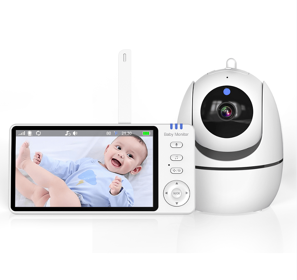 PSABM501 Baby Motion Monitor HD LCD 5 - Inch IPS Infrared Night Vision Baby Camera Bidirectional Audio HD 720P Remote Camera VOX 2.4 G Wireless Baby Phone - Doylestreasures