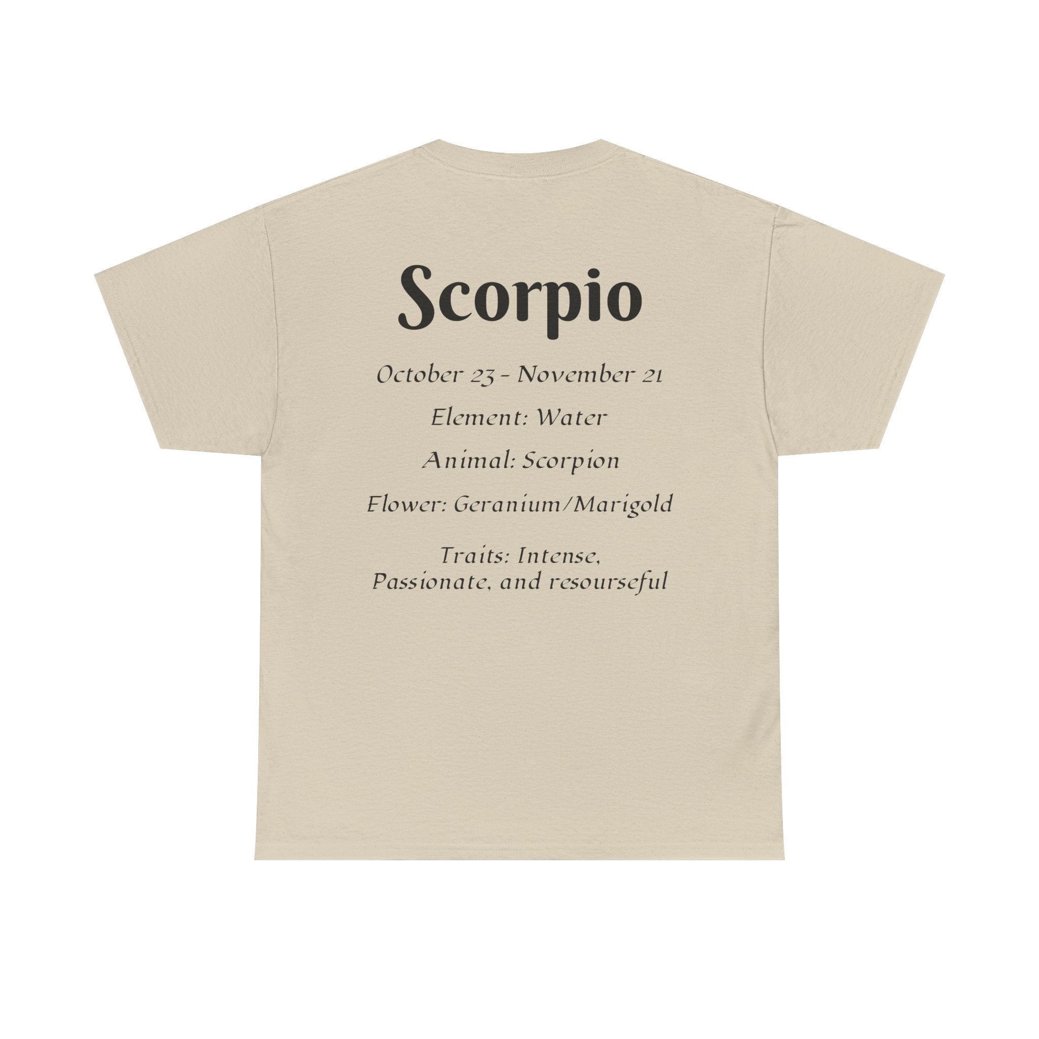 Scorpio Zodiac Tee, Astrology Unisex Heavy Cotton Shirt, Birthday Gift for [...] - Doylestreasures