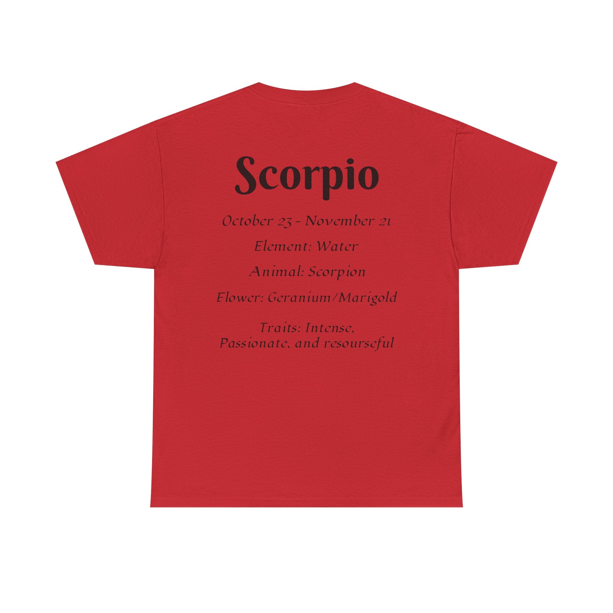 Scorpio Zodiac Tee, Astrology Unisex Heavy Cotton Shirt, Birthday Gift for [...] - Doylestreasures