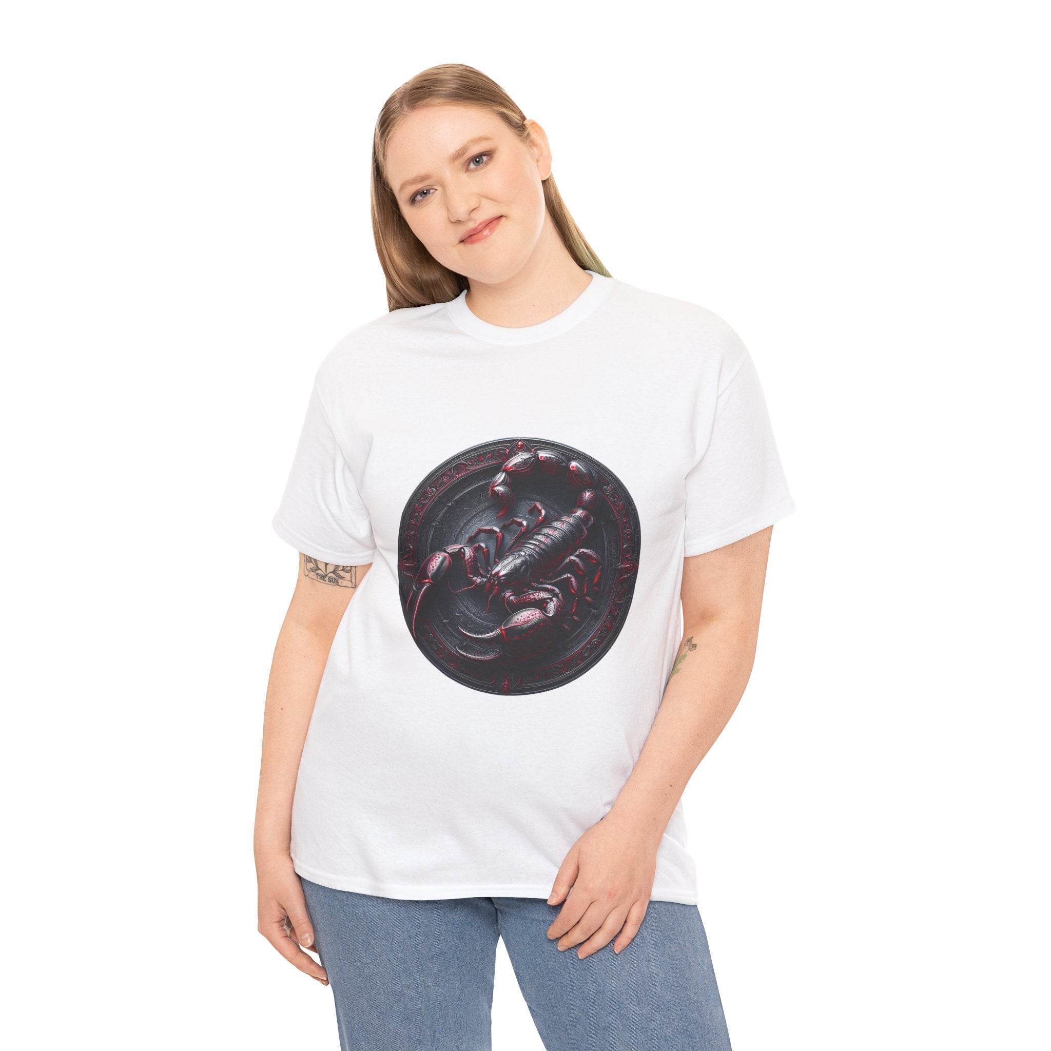 Scorpio Zodiac Tee, Astrology Unisex Heavy Cotton Shirt, Birthday Gift for [...] - Doylestreasures