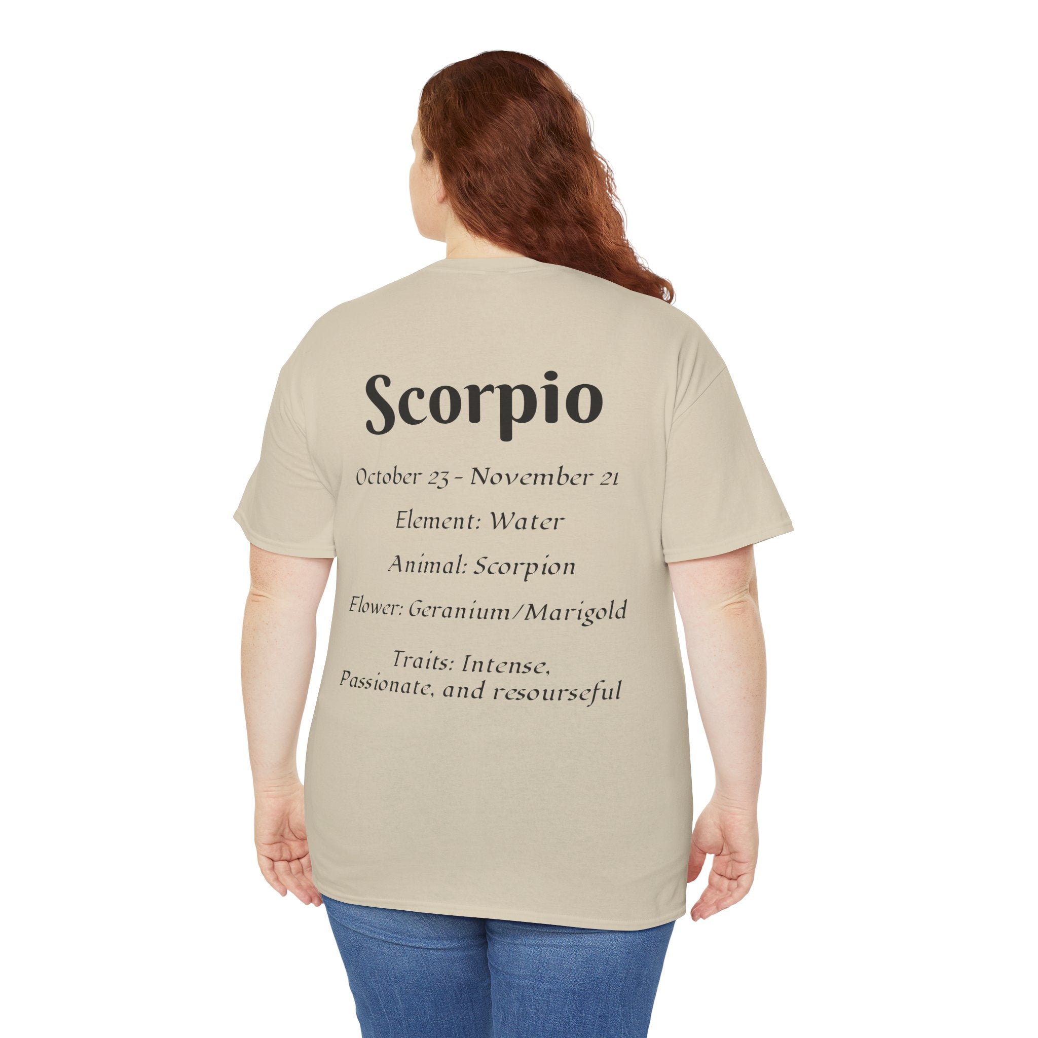 Scorpio Zodiac Tee, Astrology Unisex Heavy Cotton Shirt, Birthday Gift for [...] - Doylestreasures
