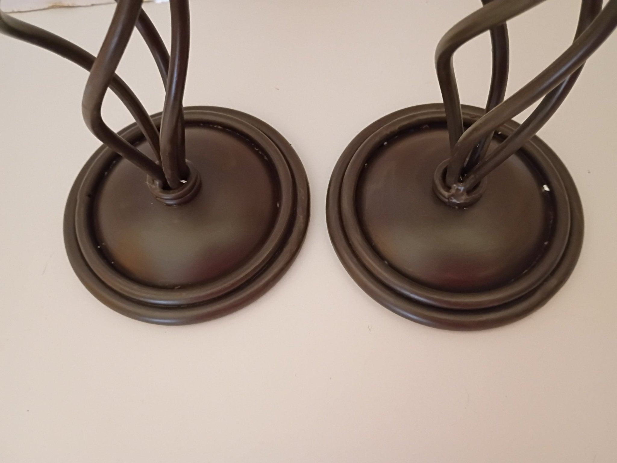 Spiral Metal Candle Holders(set of 2) - Doylestreasures
