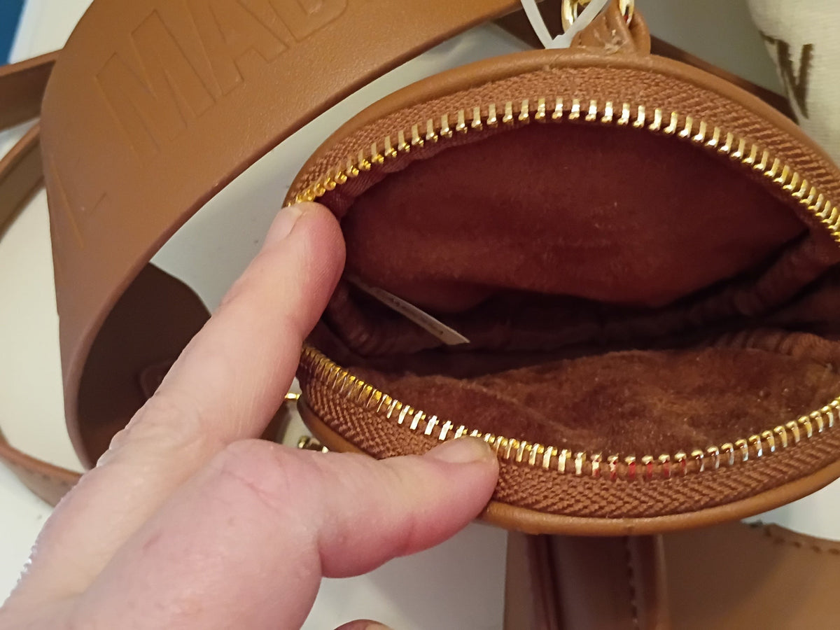 Steve Madden Cognac Crossbody Purse with Coin Purse - Doylestreasures