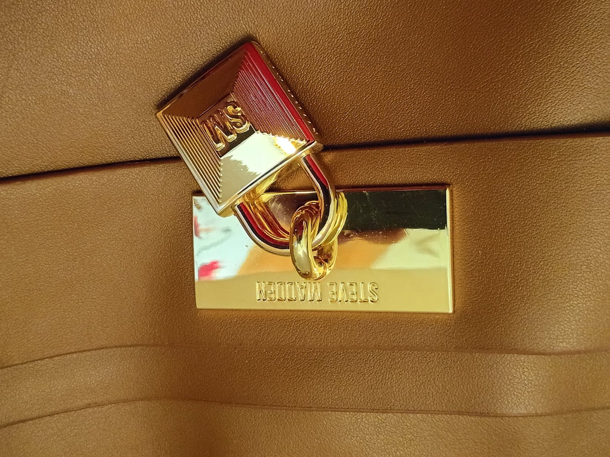 Steve Madden Cognac Crossbody Purse with Coin Purse - Doylestreasures