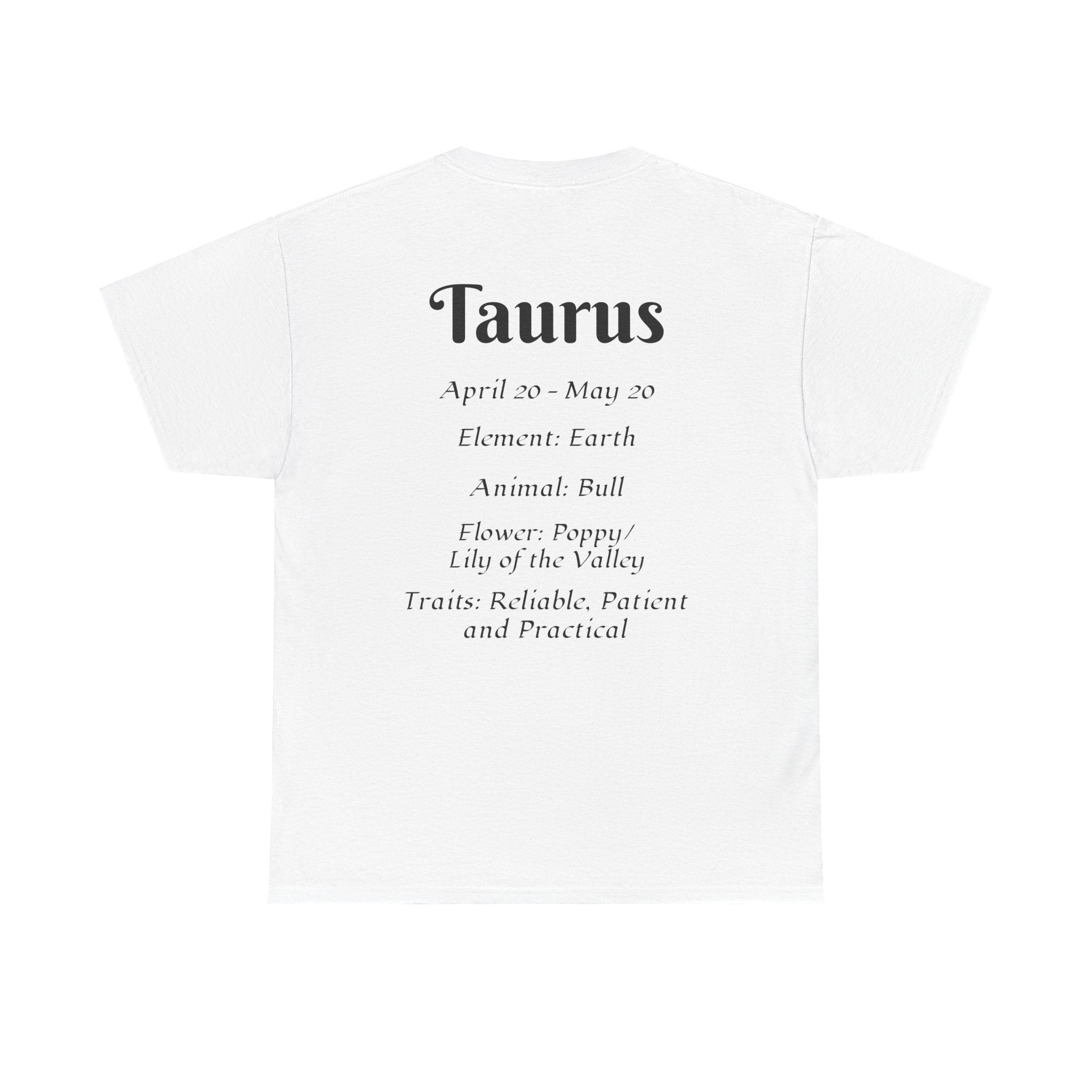 Taurus Zodiac Tee, Astrology Shirt, Unisex Cotton T-Shirt, Horoscope Gift, [...] - Doylestreasures