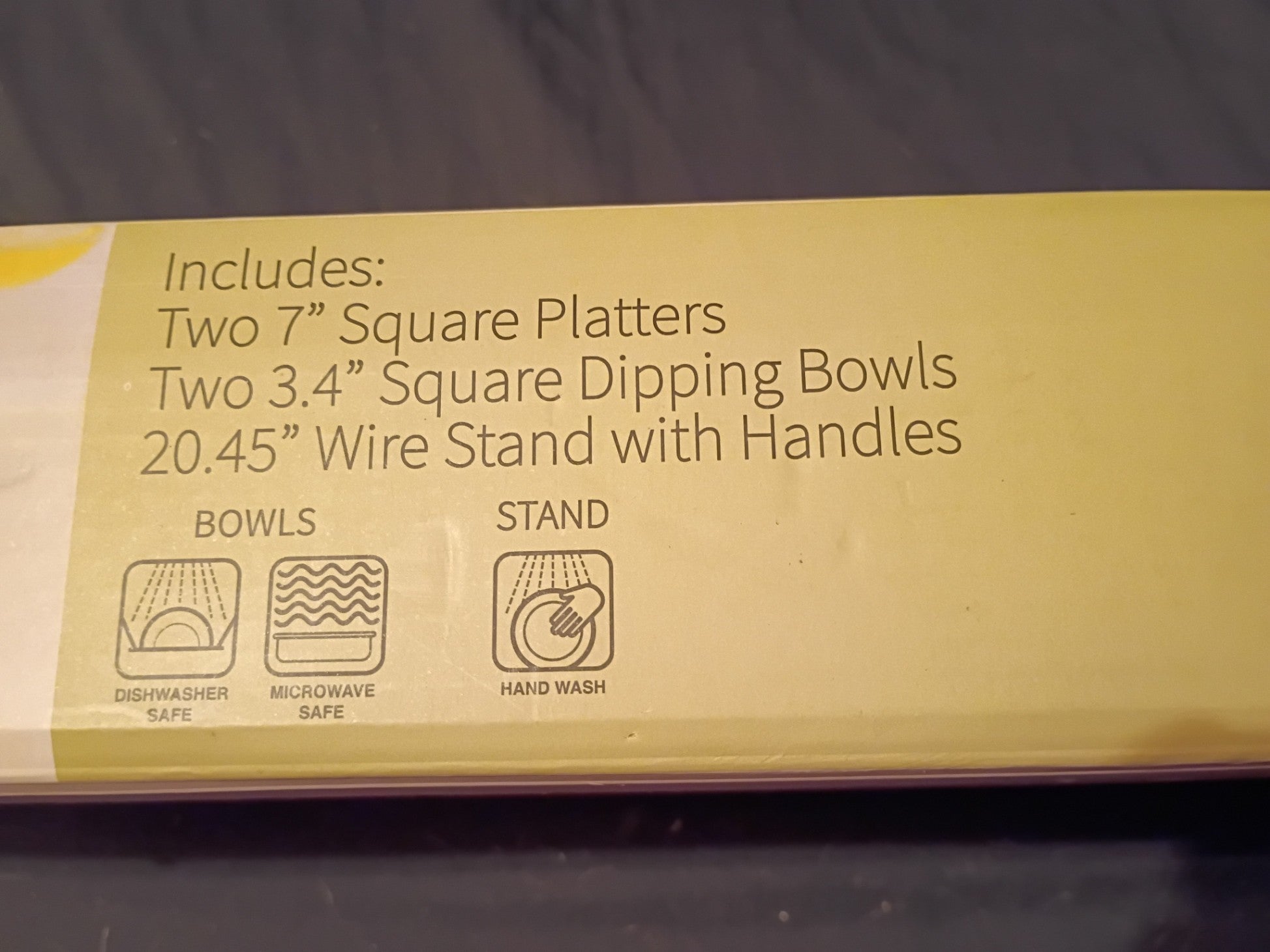 Wendy Bellissimo 4 Piece Serving Set with Metal Stand - Doylestreasures