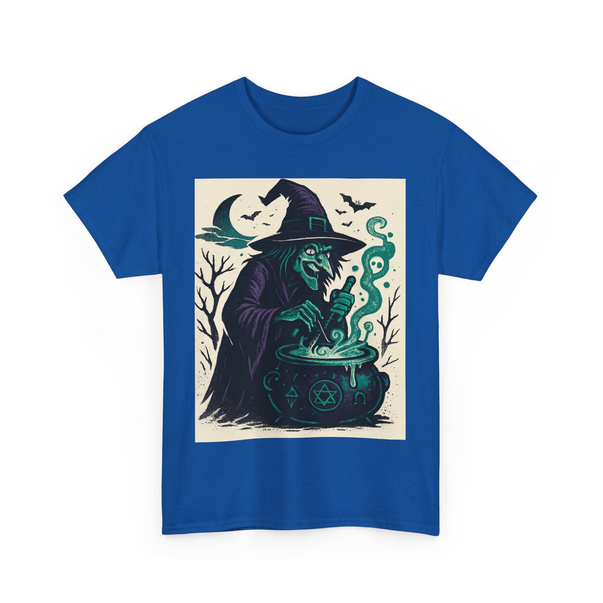 Witchy Vibes Unisex Heavy Cotton Tee, Halloween Shirt, Boho Tee, Witch [...] - Doylestreasures