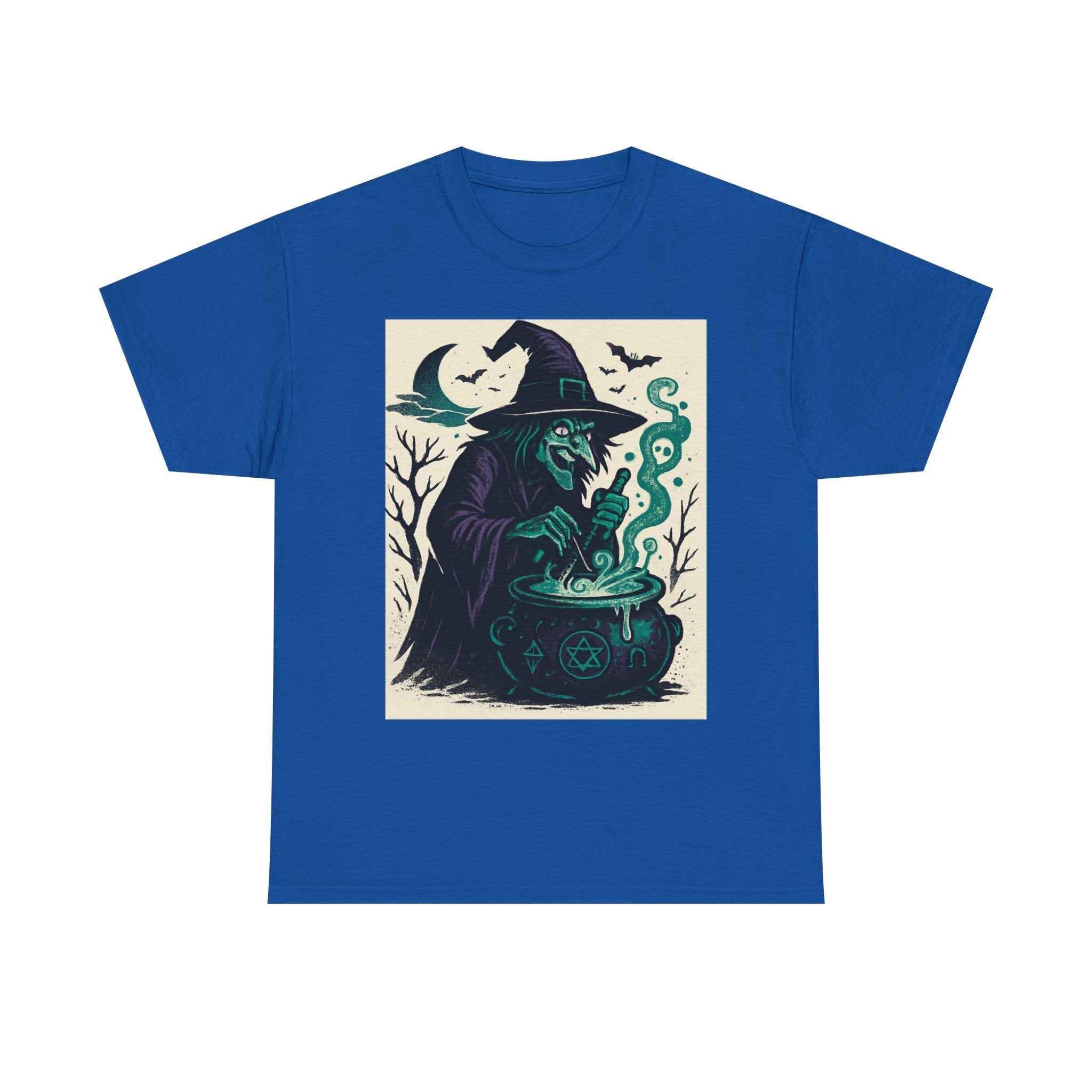 Witchy Vibes Unisex Heavy Cotton Tee, Halloween Shirt, Boho Tee, Witch [...] - Doylestreasures